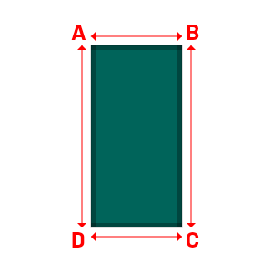 Bâche Rectangle en Protect 670 : La référence en matière de protection étanche Vert industrie RAL 6026 - 1.00x2.00m