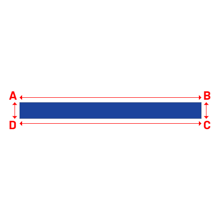 Bâche Rectangle en Protect 670 : La référence en matière de protection étanche Bleu foncé RAL 5002 - 4.50x0.40m