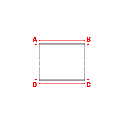 Bâche Rectangle en Protect 670 : La référence en matière de protection étanche Blanc RAL 9016 - 1.61x1.30m