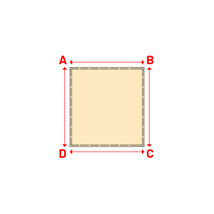 Bâche Rectangle en Protect 670 : La référence en matière de protection étanche Beige ral 1015 - 1.50x1.60m