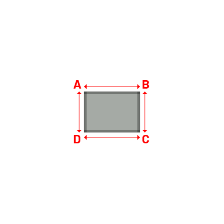 Bâche Rectangle en Protect 670 : La référence en matière de protection étanche Gris clair RAL 7038 - 1.12x0.82m