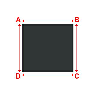 Bâche Rectangle en Protect 670 : La référence en matière de protection étanche Gris anthracite RAL 7016 - 1.70x1.60m