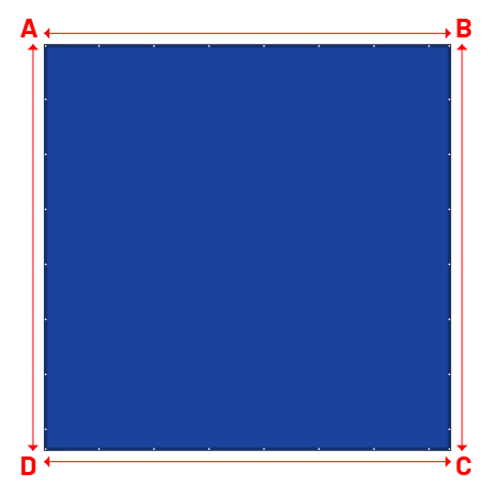 Bâche Rectangle en Protect 670 : La référence en matière de protection étanche Bleu foncé RAL 5002 - 6.00x5.99m