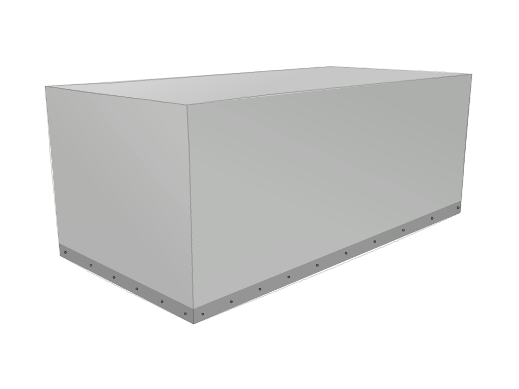 Housse Rectangle - MaxiProtect 900 : Protection & grammage renforcé Gris agate RAL 7038 - 31071