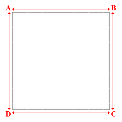 Bâche Rectangle en Protect 670 : La référence en matière de protection étanche Blanc RAL 9016 - 5.00x5.00m