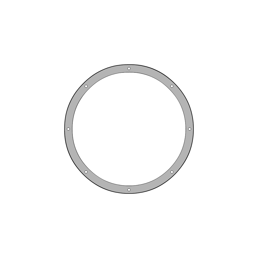 Bâche plate ronde en Protect 670 : La référence en matière de protection étanche Blanc RAL 9016 d'une diamètre de 3.8000000000000003m