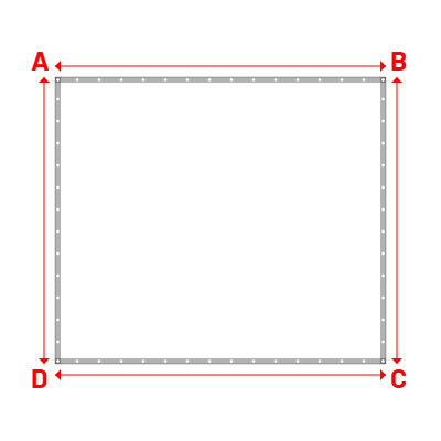 Bâche Rectangle en Protect 670 : La référence en matière de protection étanche Blanc RAL 9016 - 3.00x2.60m
