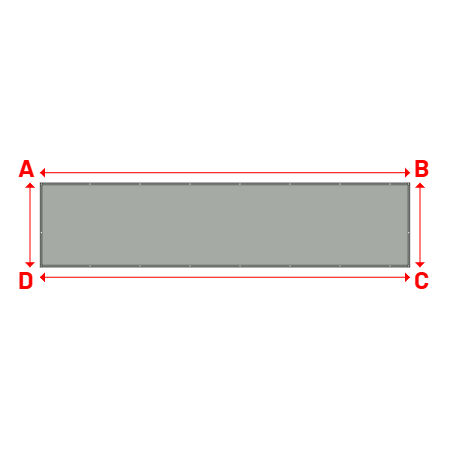 Bâche Rectangle en Protect 670 : La référence en matière de protection étanche Gris clair RAL 7038 - 7.00x1.60m