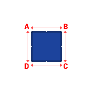 Bâche Rectangle en Protect 670 : La référence en matière de protection étanche Bleu foncé RAL 5002 - 1.00x1.00m