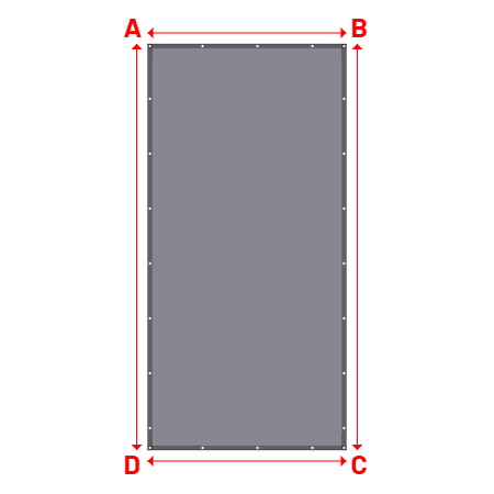 Bâche Rectangle en Protect 600 M1 : Résistance à la flamme exceptionnelle Coloris 693 - 2.20x4.50m