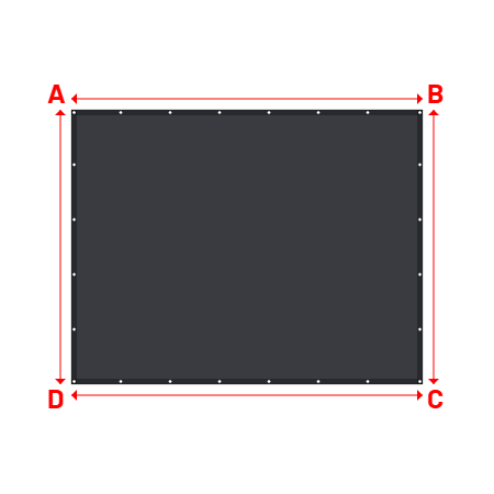 Bâche Rectangle en Soltis 96 - Toile d'ombrage haute performance Anthracite 96-2047 - 3.20x2.50m