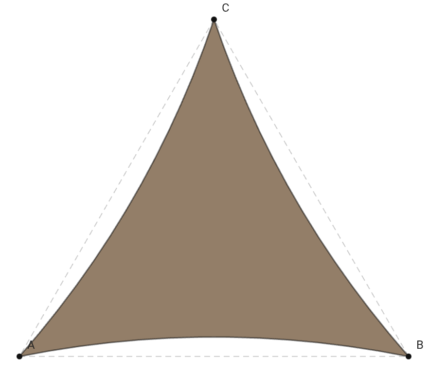 Voile d'ombrage - Voile d'ombrage Triangle Essentiel - Bois flotté 294 (AustralMesh)