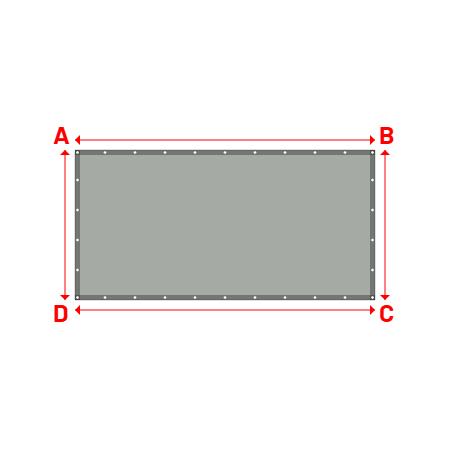 Bâche Rectangle en Protect 670 : La référence en matière de protection étanche Gris clair RAL 7038 - 3.00x1.50m