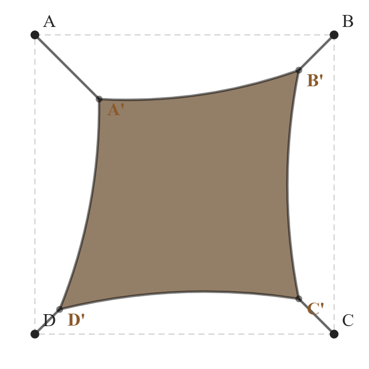 Voile d'ombrage - Voile d'ombrage Carrée - Bois flotté 294 (AustralMesh)