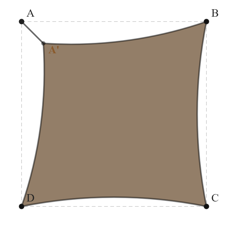 Voile d'ombrage - Voile d'ombrage Carrée - Bois flotté 294 (AustralMesh)