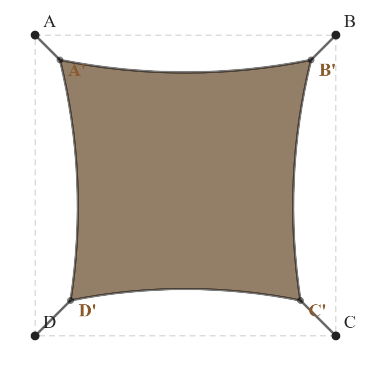 Voile d'ombrage - Voile d'ombrage Carrée - Bois flotté 294 (AustralMesh)
