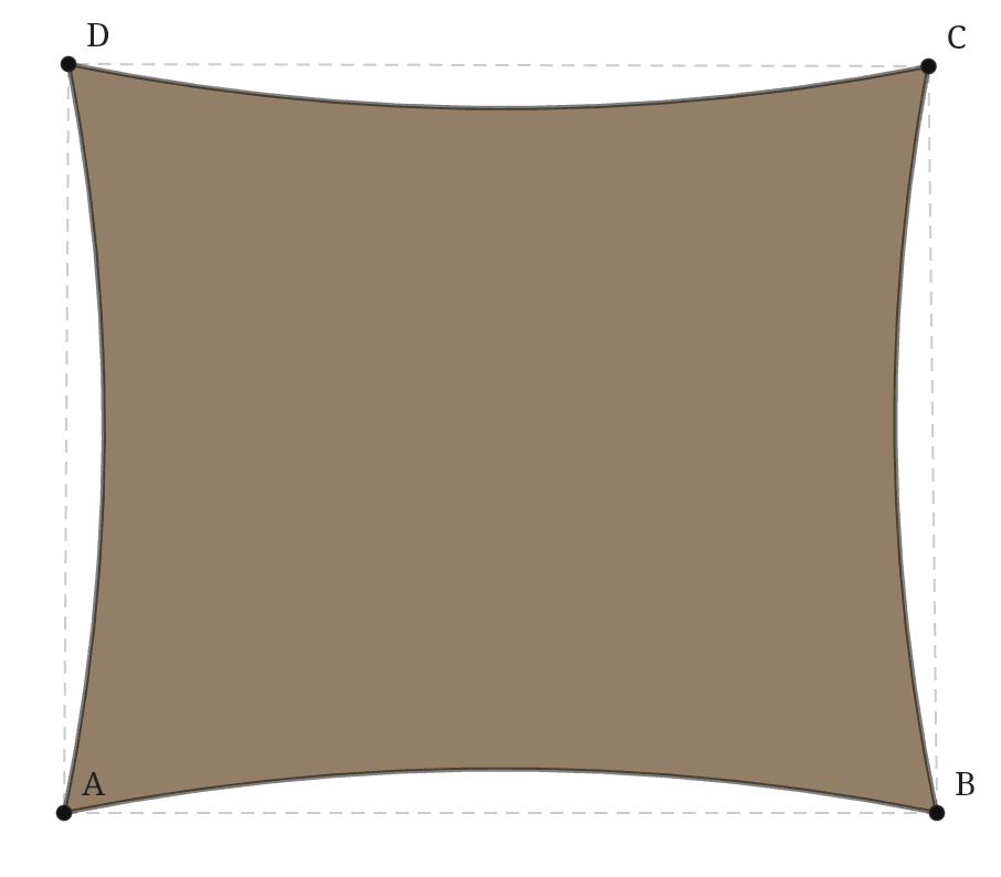 Voile d'ombrage - Voile d'ombrage Trapèze - Bois flotté 294 (AustralMesh)