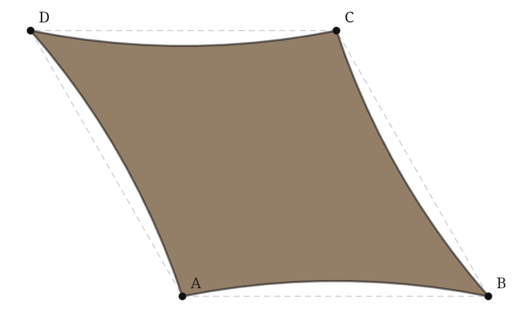 Voile d'ombrage - Voile d'ombrage Trapèze - Bois flotté 294 (AustralMesh)