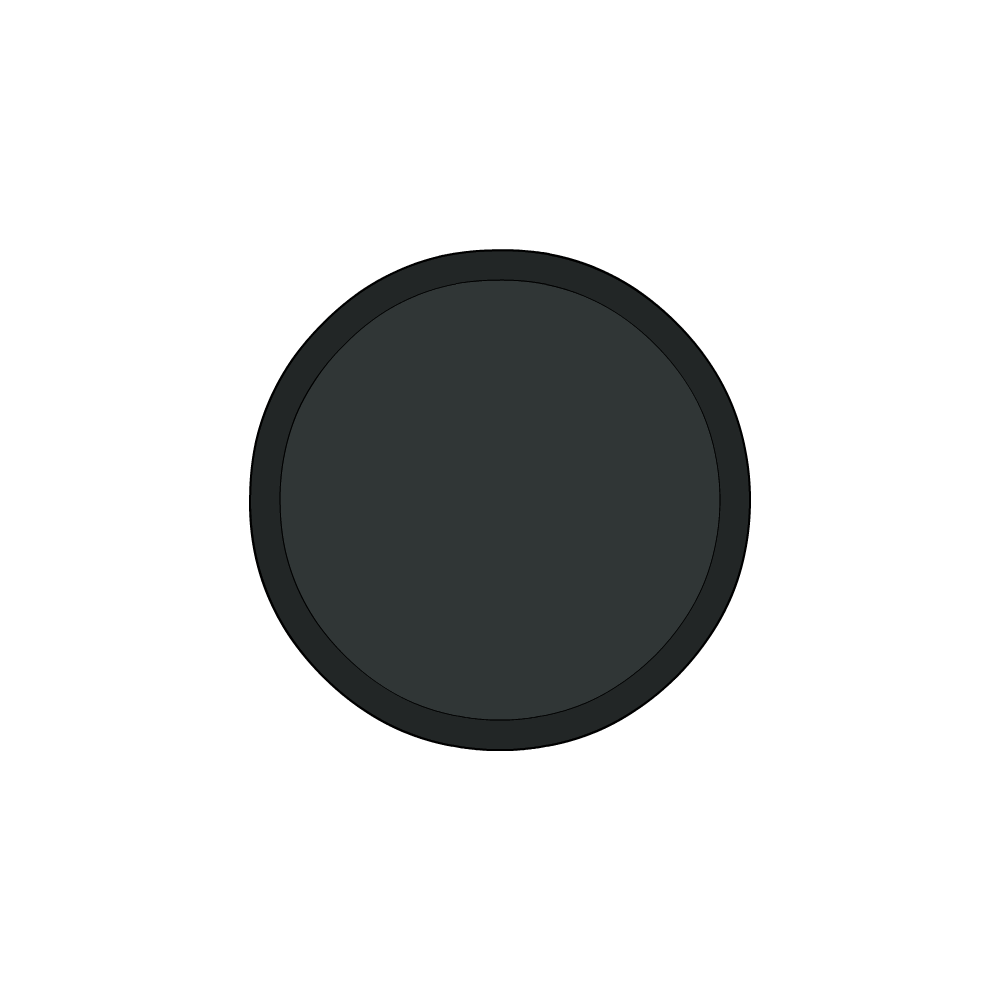 Bâche plate ronde en Protect 670 : La référence en matière de protection étanche Gris anthracite RAL 7016 d'une diamètre de 4.3m