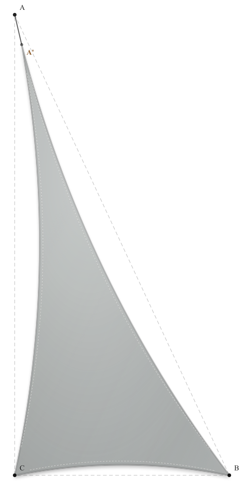 Voile d'ombrage - Forme Triangle Rectangle - Galet 96-2171