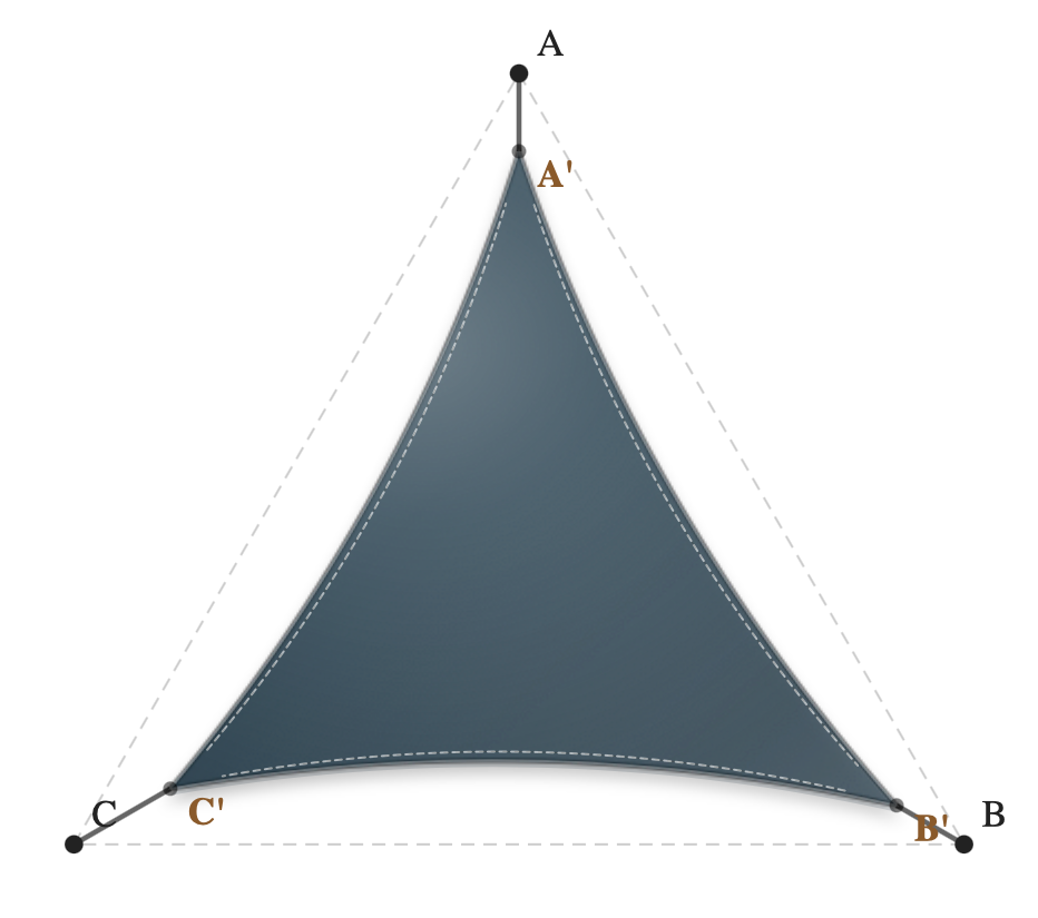 Voile d'ombrage - Forme Triangle - Bleu Ciel 624