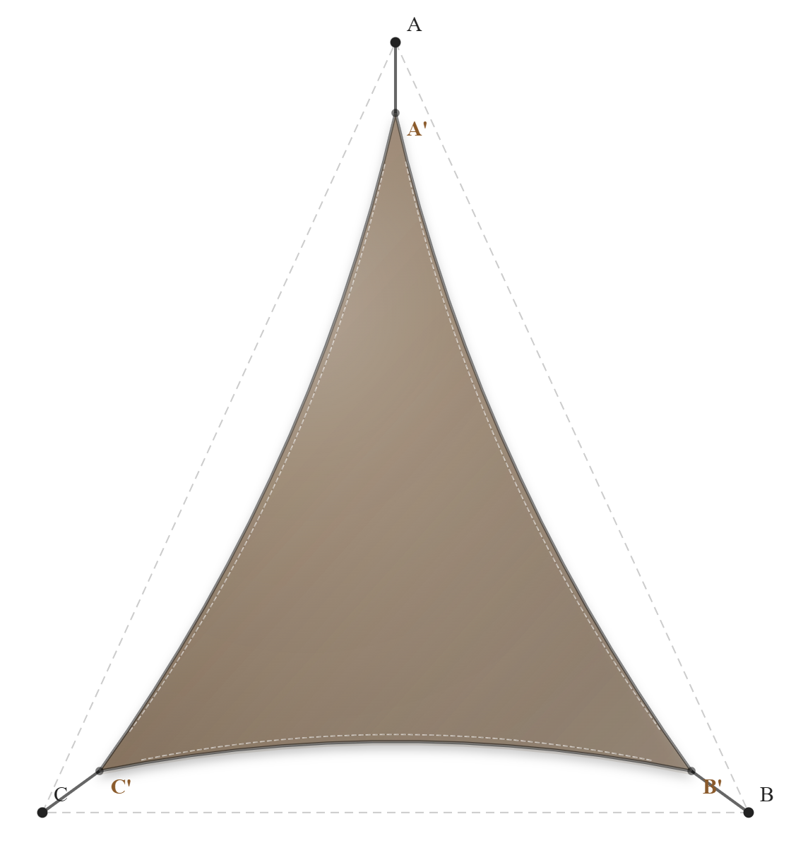 Voile d'ombrage - Forme Triangle - Bois flotté 294 (AustralMesh)