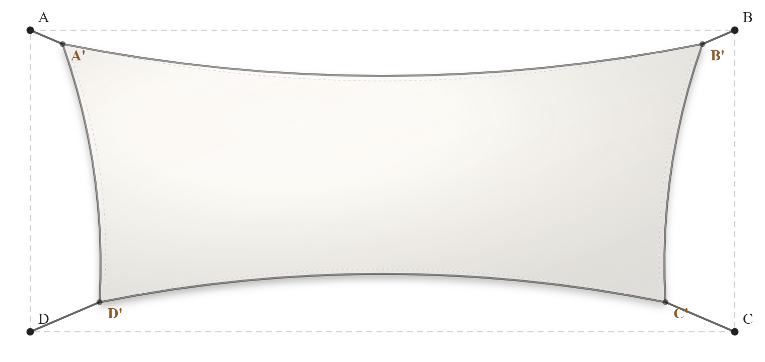 Voile d'ombrage - Forme Rectangle - Blanc 92-2044