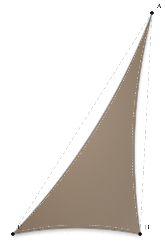 Voile d'ombrage - Forme Triangle - Bois flotté 294 (AustralMesh)