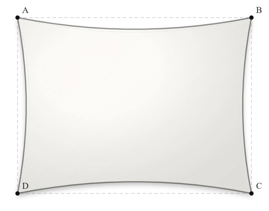 Voile d'ombrage - Forme Rectangle - Blanc 92-2044