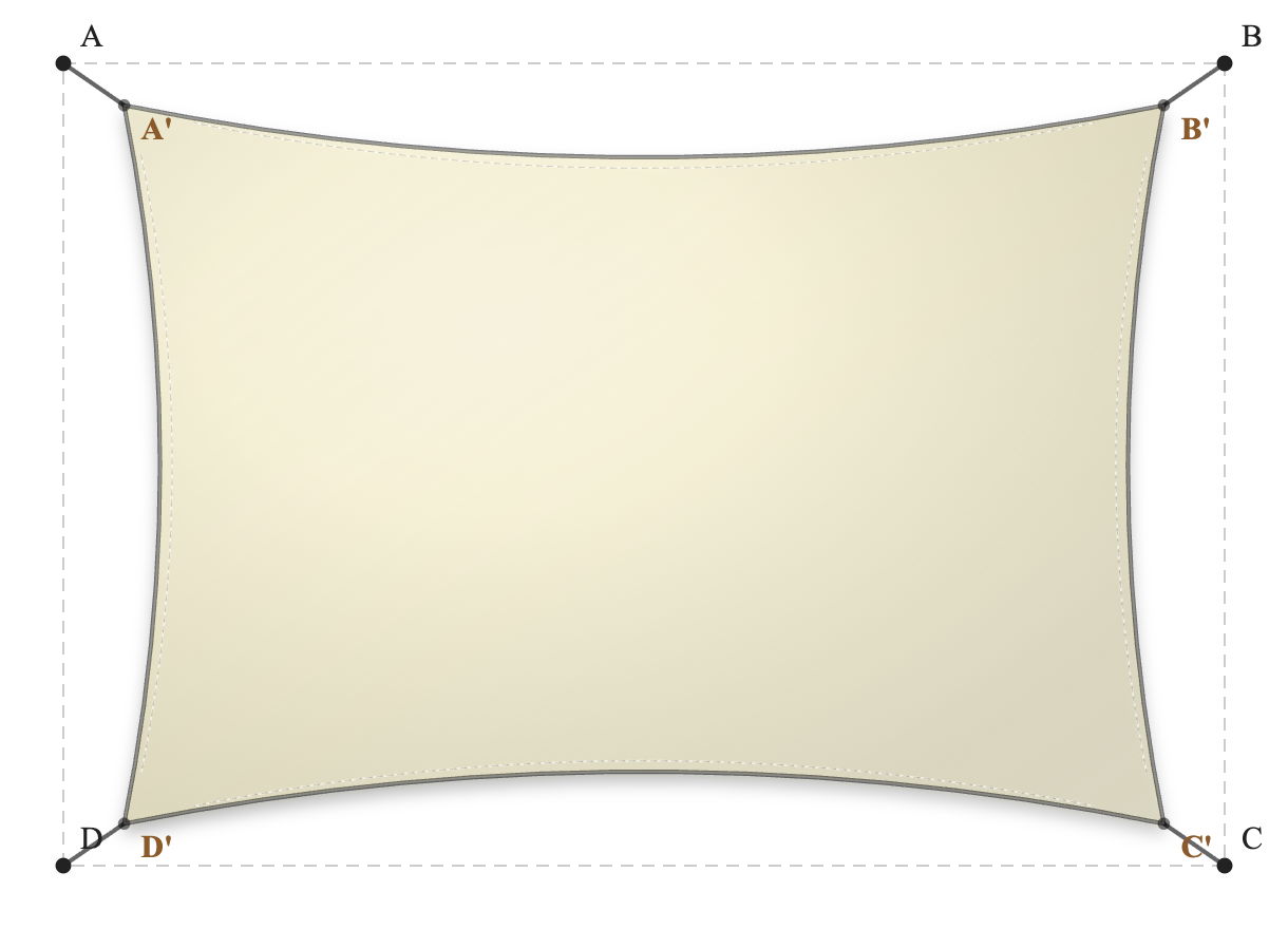 Voile d'ombrage - Forme Rectangle - Naturel (759 AustralMesh)