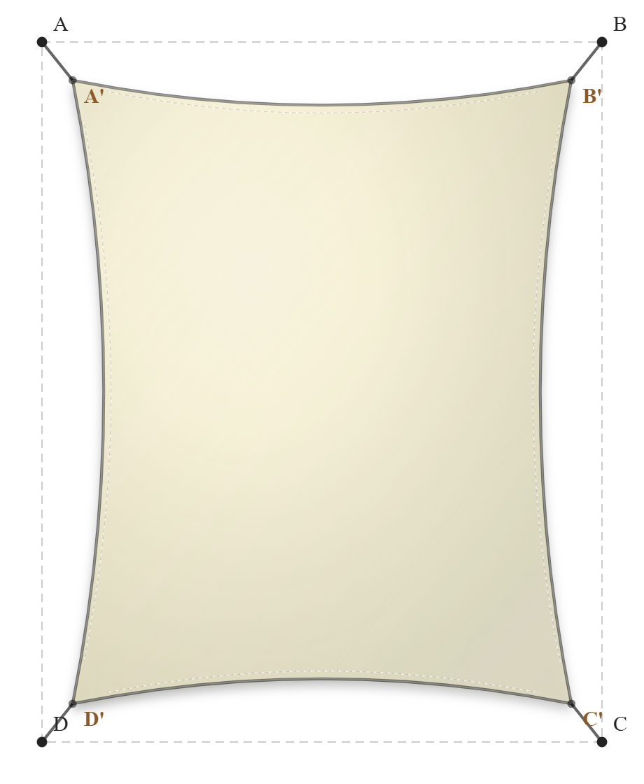 Voile d'ombrage - Forme Rectangle - Naturel (759 AustralMesh)