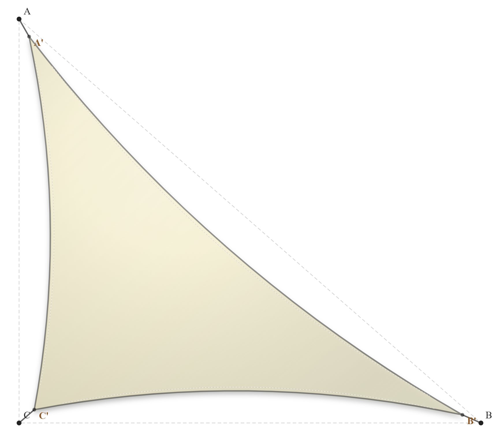 Voile d'ombrage - Forme Triangle Rectangle - Naturel (759 AustralMesh)