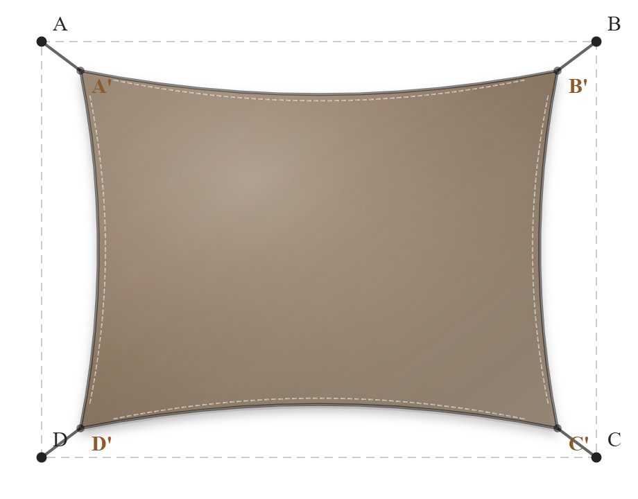 Voile d'ombrage - Forme Rectangle - Bois flotté 294 (AustralMesh)
