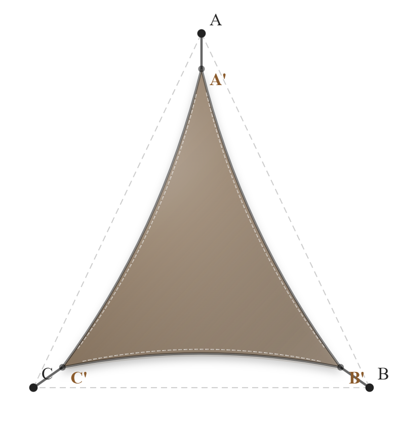 Voile d'ombrage - Forme Triangle - Bois flotté 294 (AustralMesh)
