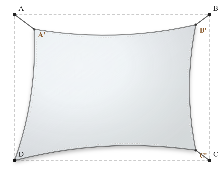 Voile d'ombrage - Forme Rectangle - Blanc - 502V3-8102C