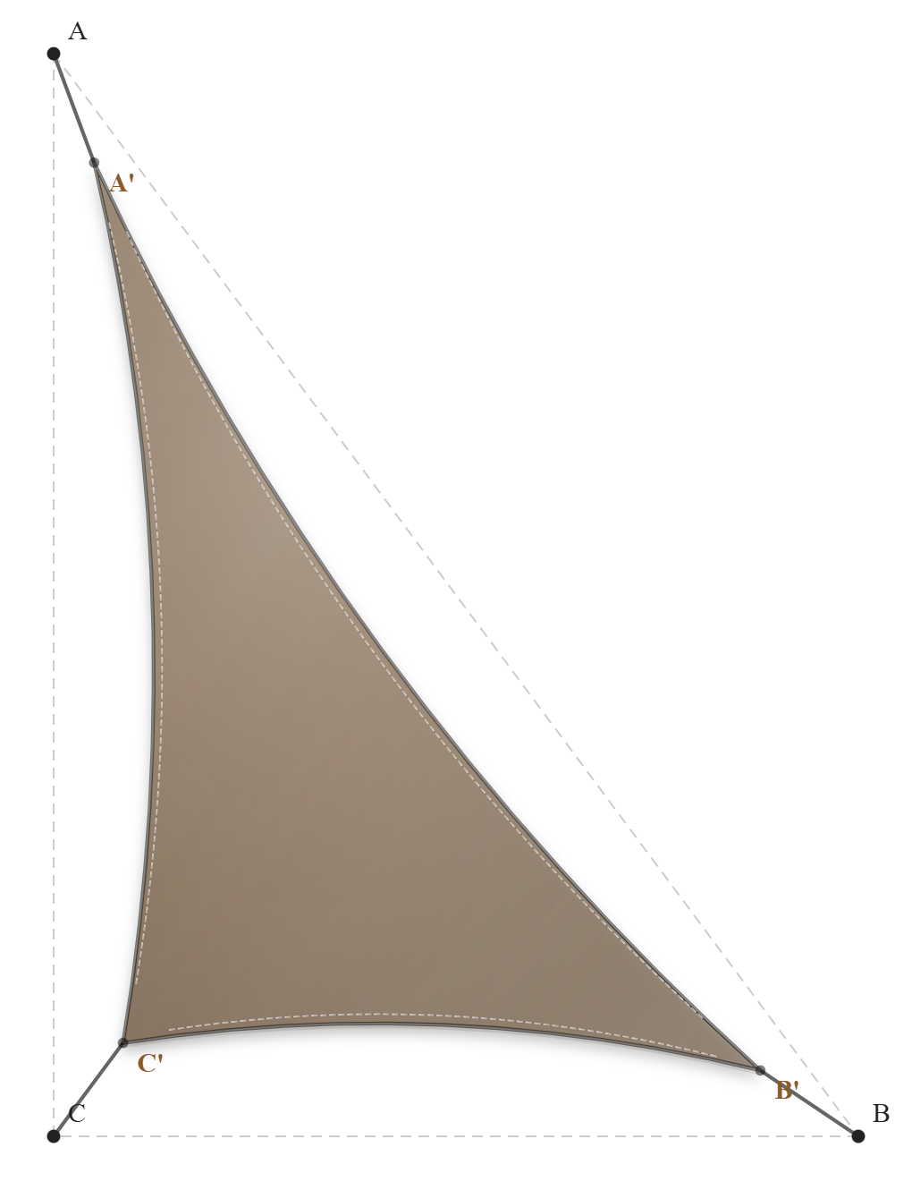 Voile d'ombrage - Forme Triangle Rectangle - Bois flotté 294 (AustralMesh)