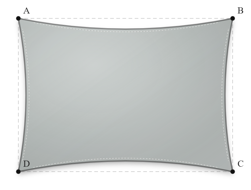 Voile d'ombrage - Forme Rectangle - Galet - 502V3-2171C