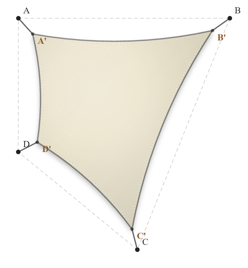 Voile d'ombrage - Forme Trapèze - Karité 92-50843