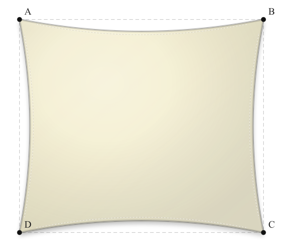 Voile d'ombrage - Forme Rectangle - Naturel (759 AustralMesh)
