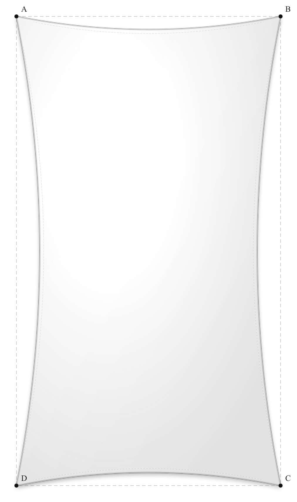 Voile d'ombrage - Forme Rectangle - Blanc (112 AustralMesh)