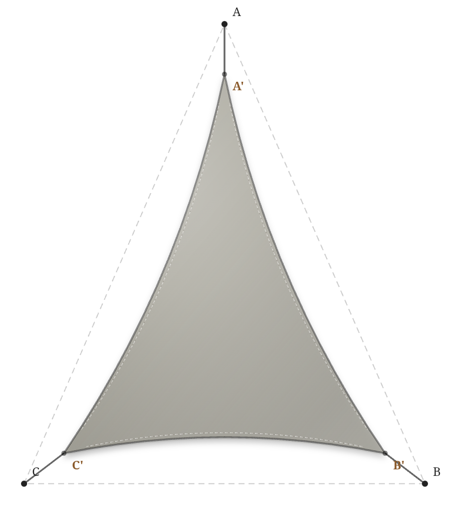 Voile d'ombrage - Forme Triangle - Pierre 300 (Australmesh)