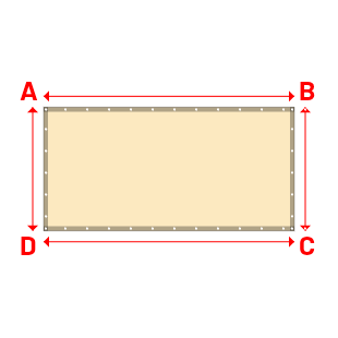 Bâche Rectangle en Protect 670 : La référence en matière de protection étanche Beige ral 1015 - 2.80x1.38m