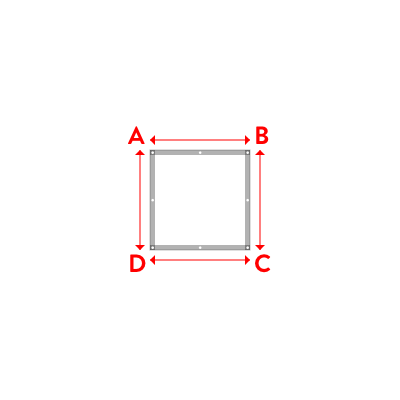 Bâche Rectangle en Protect 670 : La référence en matière de protection étanche Blanc RAL 9016 - 1.00x1.00m