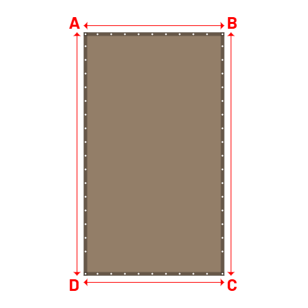 Bâche Rectangle en AustralMesh - Toile d'ombrage ajourée Bois flotté 294 (AustralMesh) - 2.05x3.55m