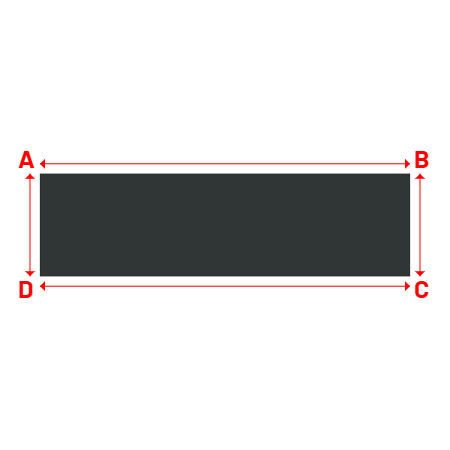 Bâche Rectangle en Protect 670 : La référence en matière de protection étanche Gris anthracite RAL 7016 - 6.50x1.80m