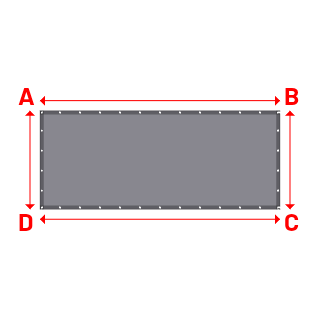 Bâche Rectangle en Protect 600 M1 : Résistance à la flamme exceptionnelle Coloris 693 - 3.16x1.30m