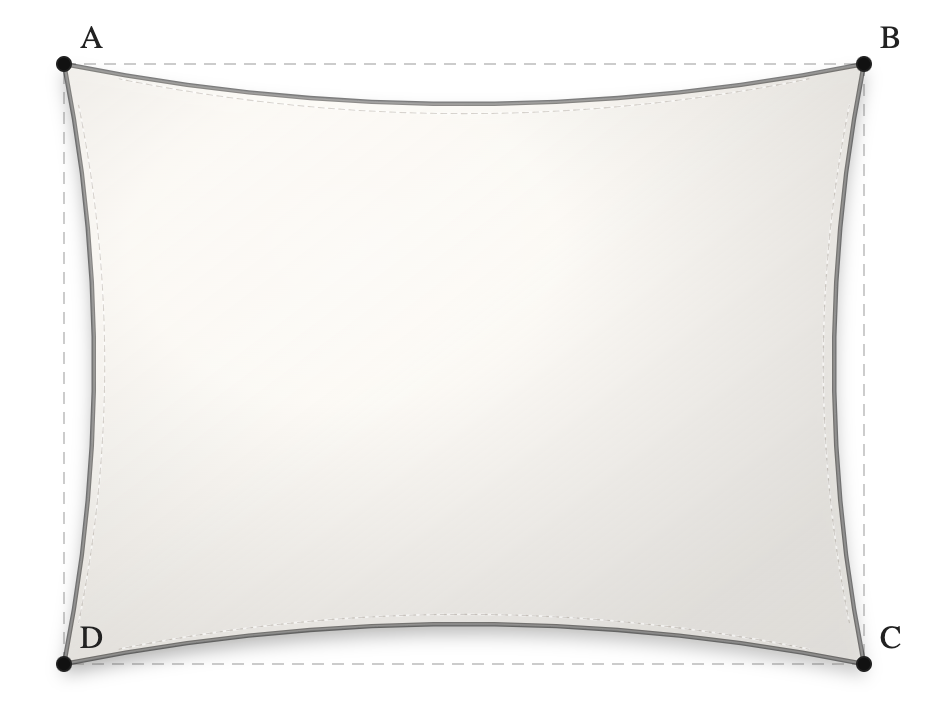 Voile d'ombrage - Forme Rectangle - Blanc 96-8102