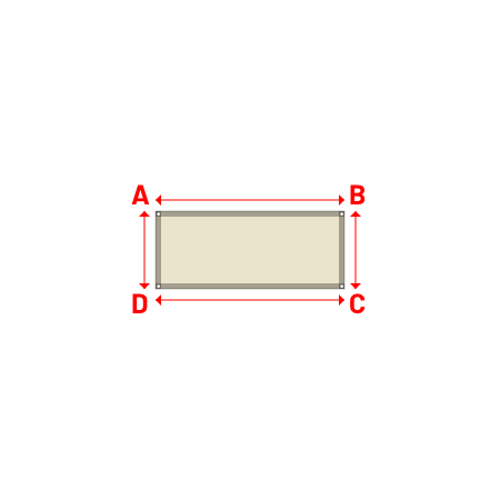 Bâche Rectangle en Soltis Perform 92 Karité 92-50843 - 1.70x0.70m
