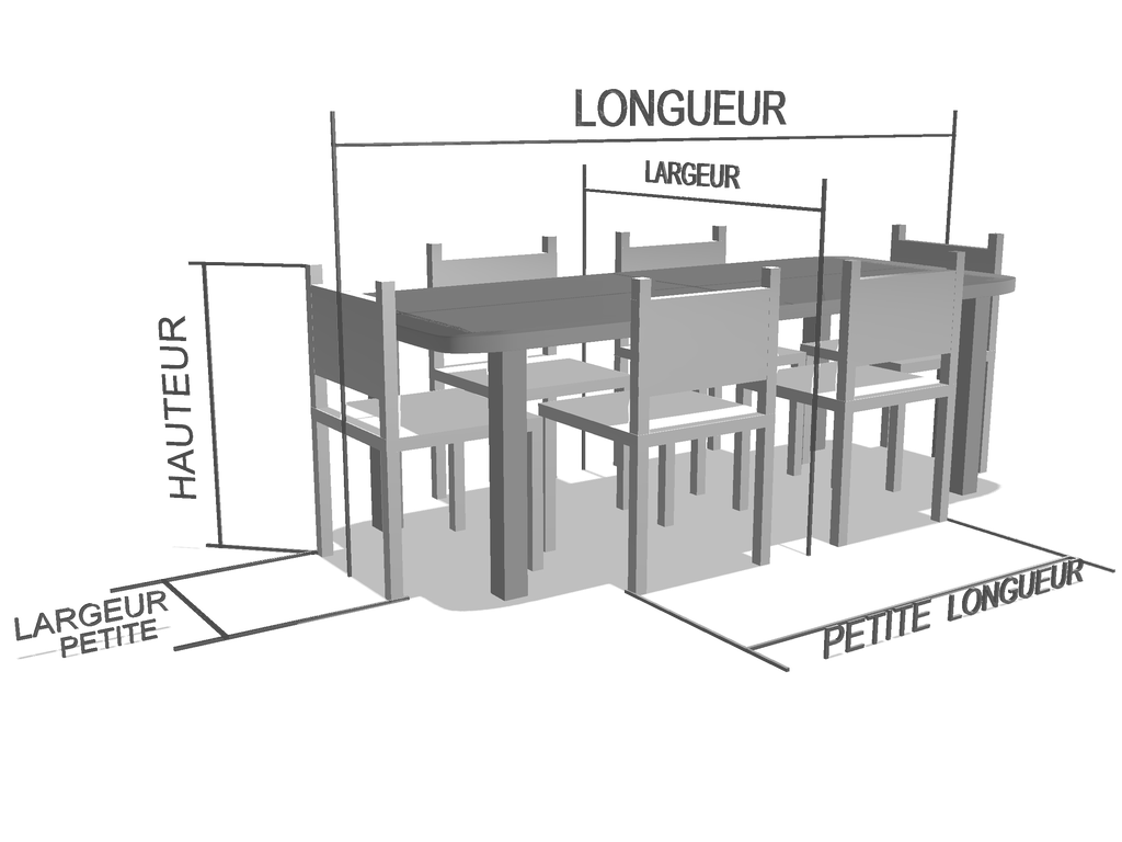 Table de jardin rectangle avec chaises - Protect 670 : La référence en matière de protection étanche Vert industrie RAL 6026
