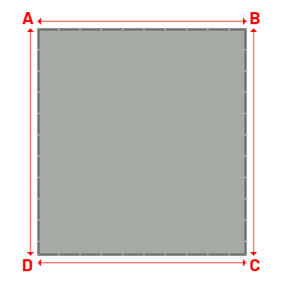 Bâche Rectangle en Protect 670 : La référence en matière de protection étanche Gris clair RAL 7038 - 4.60x5.00m